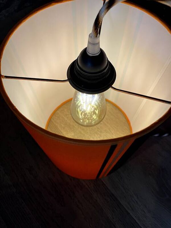 Suspension Orange et marron seventies