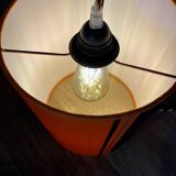 Orange and brown seventies pendant light