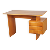Bureau mid-century en chêne par B. Landsman, tchèque, années 1950