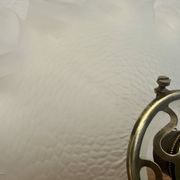 Vintage lampshade lace pleated transparent glass claw