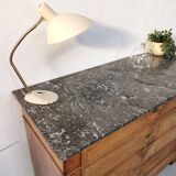 Louis Philippe walnut and marble dresser