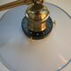 Pair of metal wall lamps in black and white color