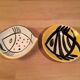 2 ceramic cups Jacques Pouchain, Poet Laval, empty pocket, fish