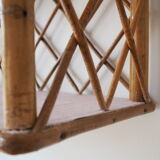 Rattan shelf