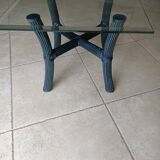 Table basse en rotin Jacques Pergay
