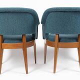 Pair of vintage armchairs by designer Charles Ramos, 1950s.
