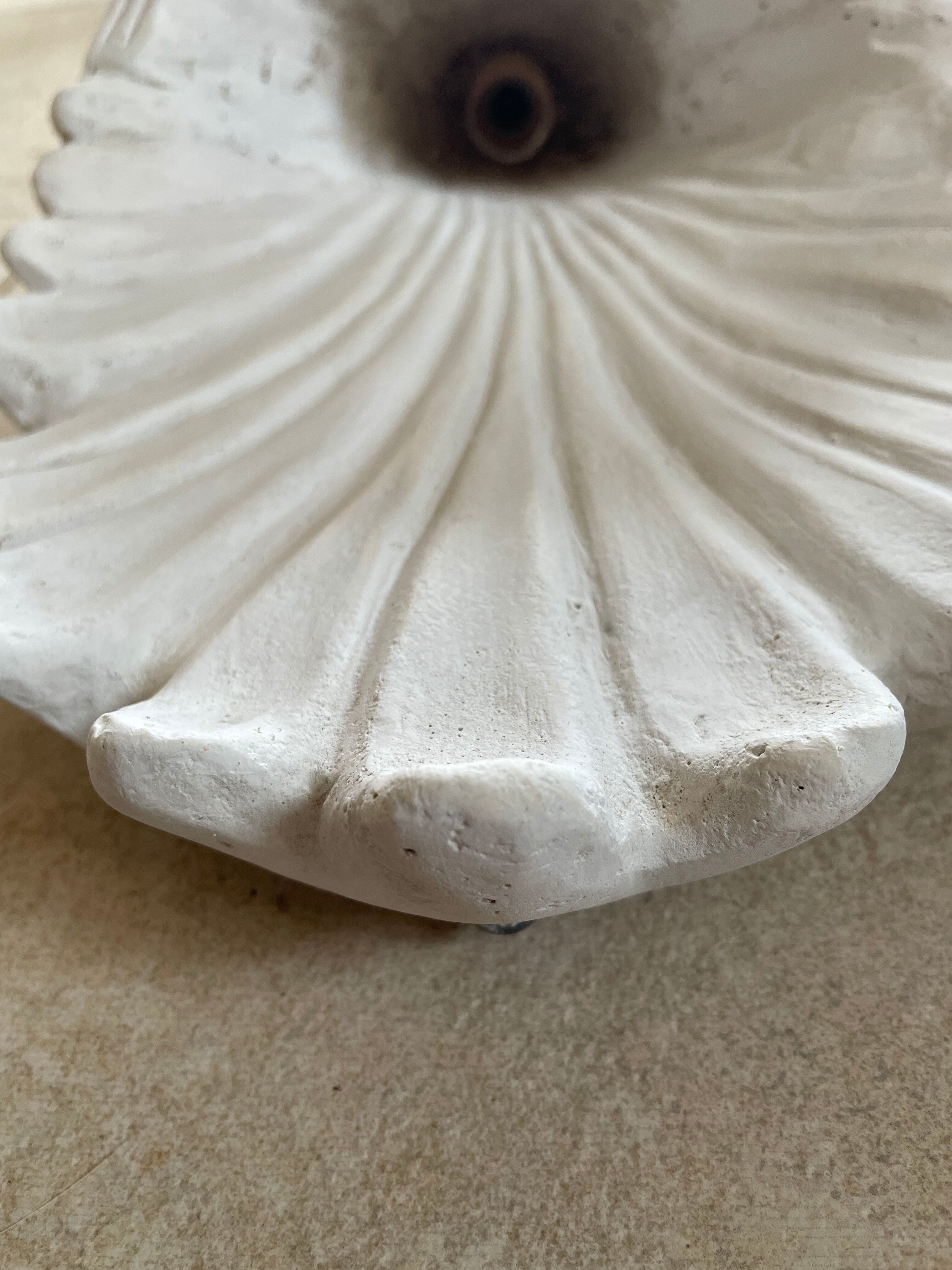 Art Deco shell wall lamp 49cm
