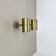 set of 2 minimalist Brass hole pattern "downlight" wall Light Spots, Italy
