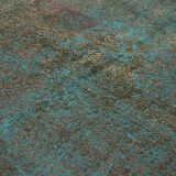 Handmade Oriental Decorative 1980s 243 cm x 350 cm Turquoise Wool Carpet