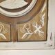 Large bas relief painting medallion woman patina wooden frame ornament