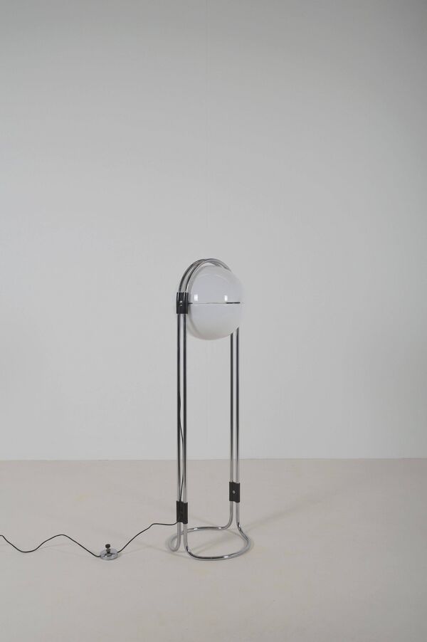 Lampe sur pied en grains de café rare par André Ricard pour Metalarte, années 1970.