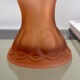 Vase en verre rose Art Déco