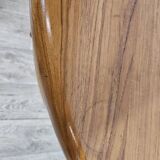 Solid teak TV table with swivel top, Silkeborg, Denmark, 1960s/1970s.