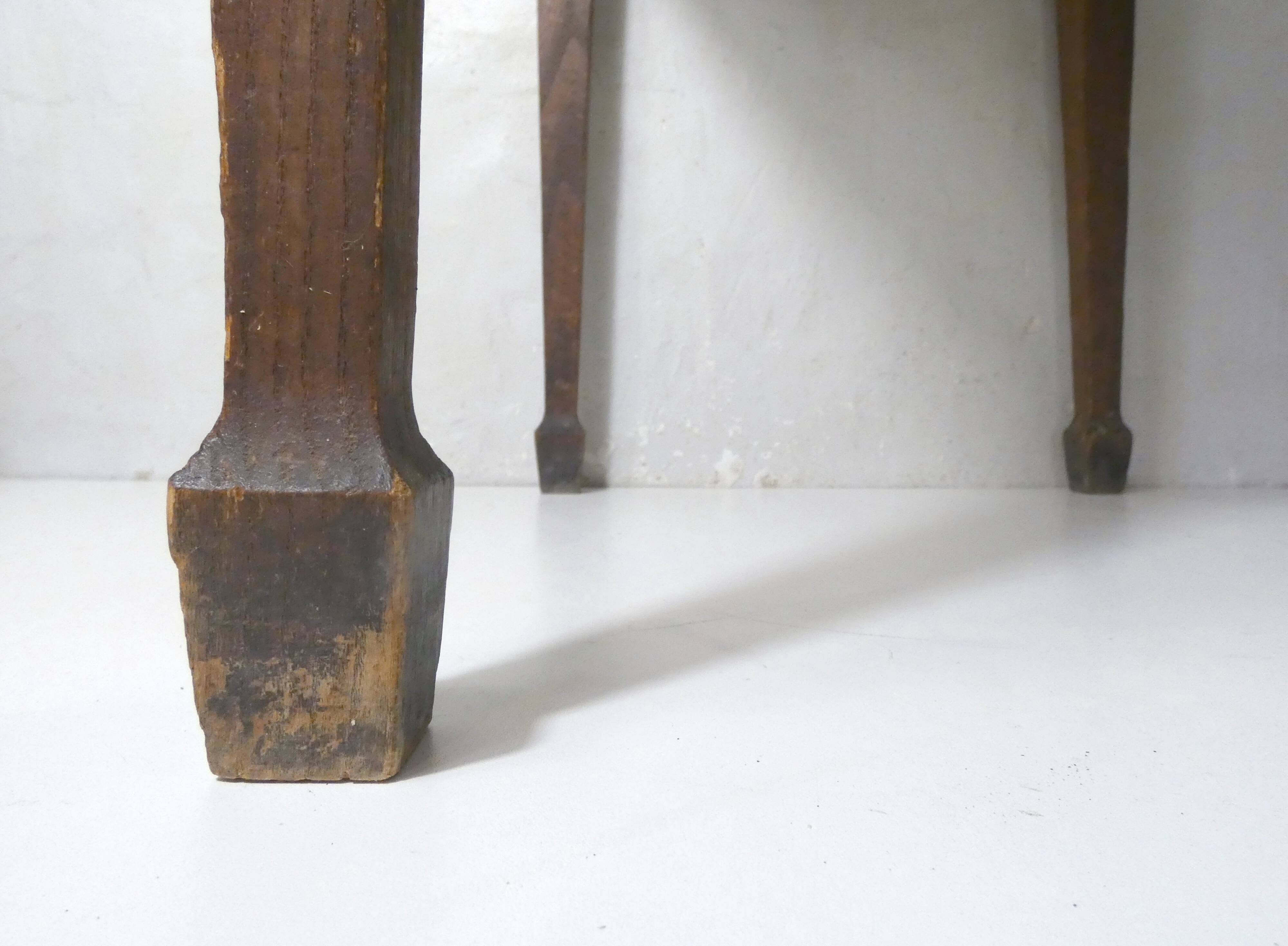 vintage wooden writing desk side table