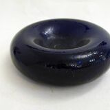 Cobalt blue "tyre" catchall in glass