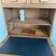 Vintage wooden secretary desk in the style of a professional piece of furniture