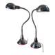 paire lampe  de bureau chrome 1970 grand format tres bon etat 70x30