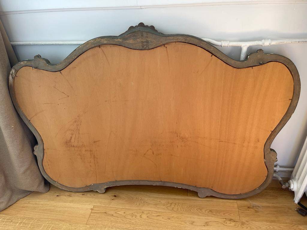 Antique gilded old mirror