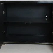 Small buffet Pierre Vandel black lacquered
