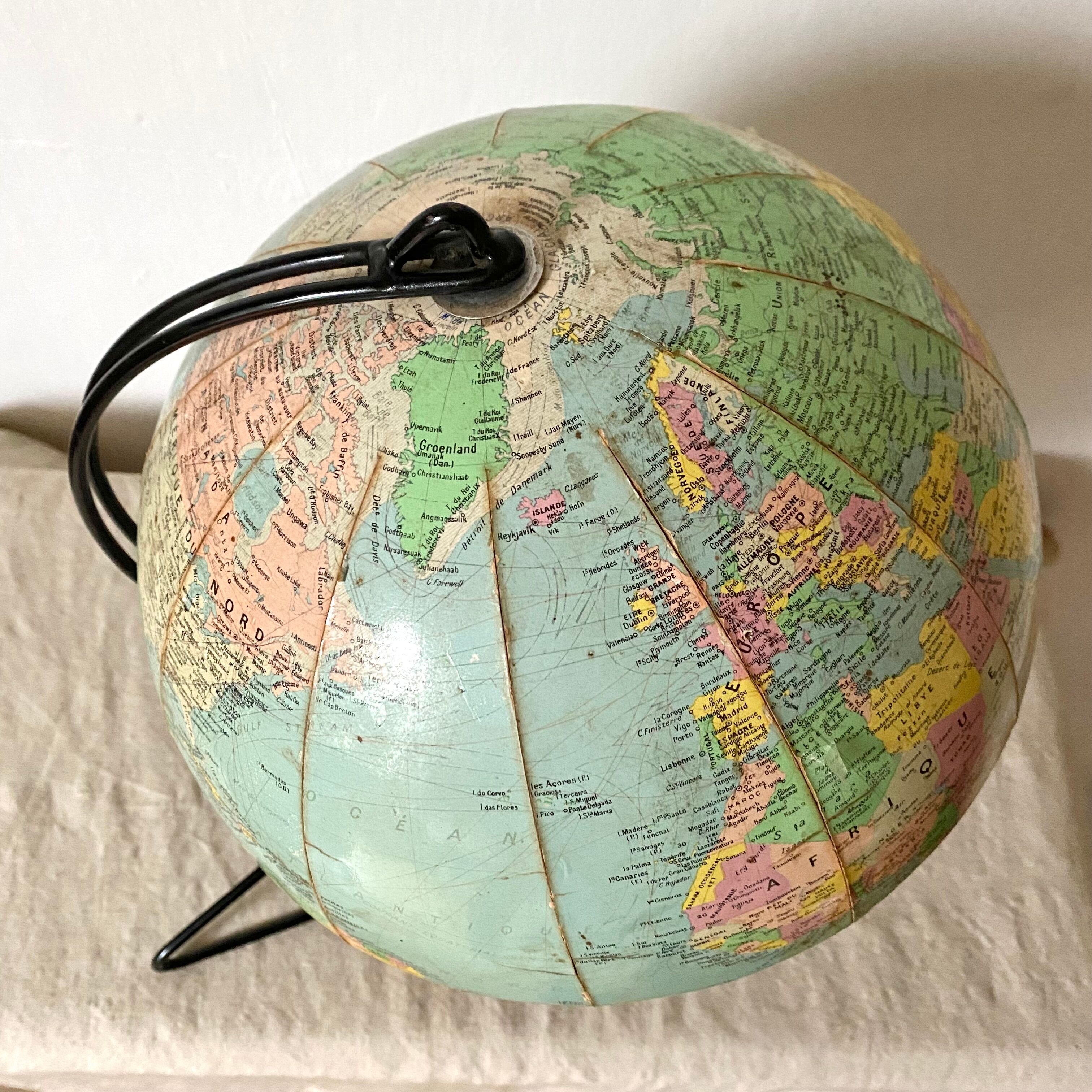 Vintage globe Girard and Barrère 50s