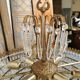 Vintage chandelier 8 lights and brass