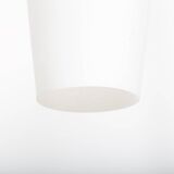 Scandinavian teak and opaline chandelier, Philips, 1960s