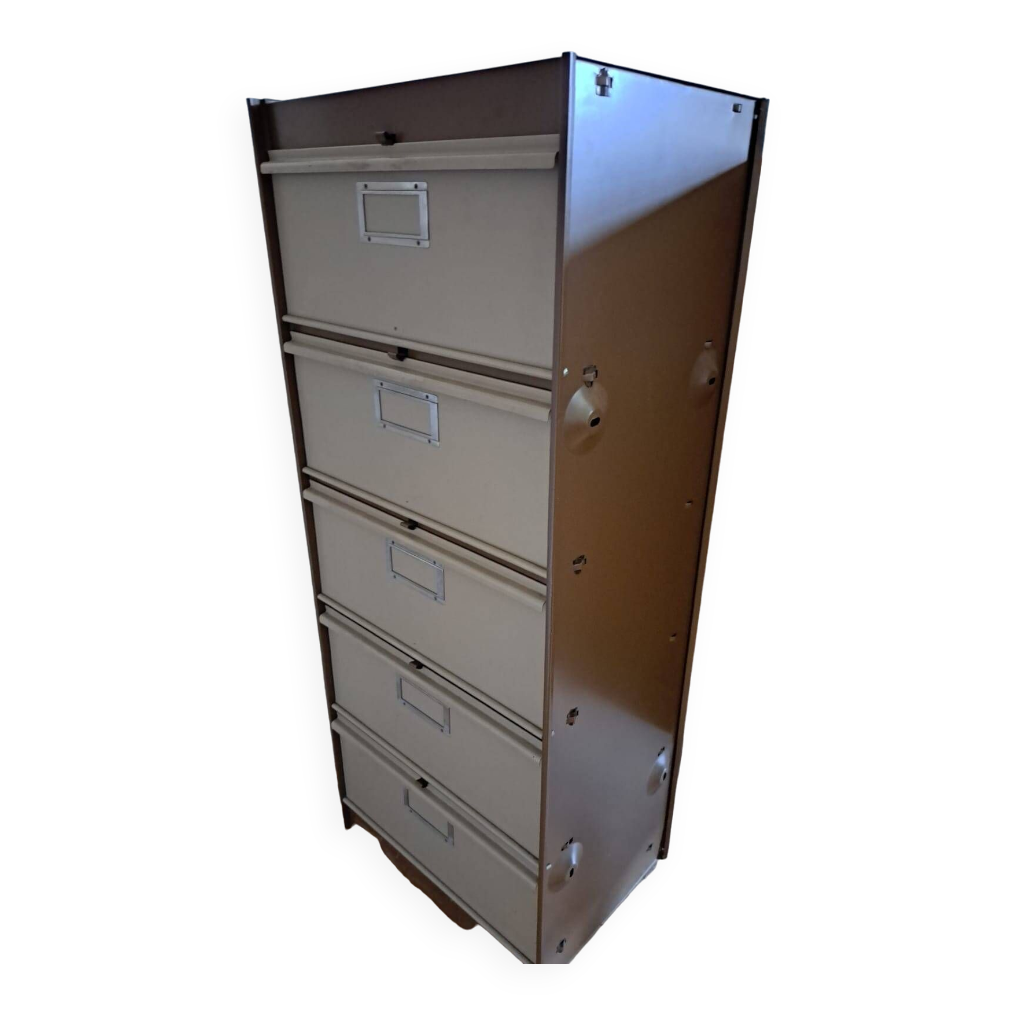 Vintage metal storage cabinet