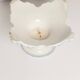 White and blue ceramic chandelier from the 20th century, France, 1960s.