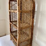 Rattan shelf
