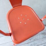 Pair of chairs A 56 - Tolix - Jean Pauchard - 1950-70 - vermilion Red