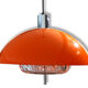 Suspension orange plexi and glass of the 70s