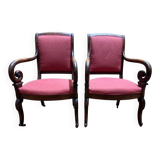 Pair of restoration armchairs (copy)