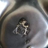 Black ceramic trinket bowl 1950