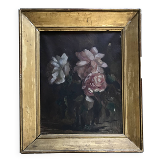 Jean serriere "bouquet de fleurs" huile sur toile signée