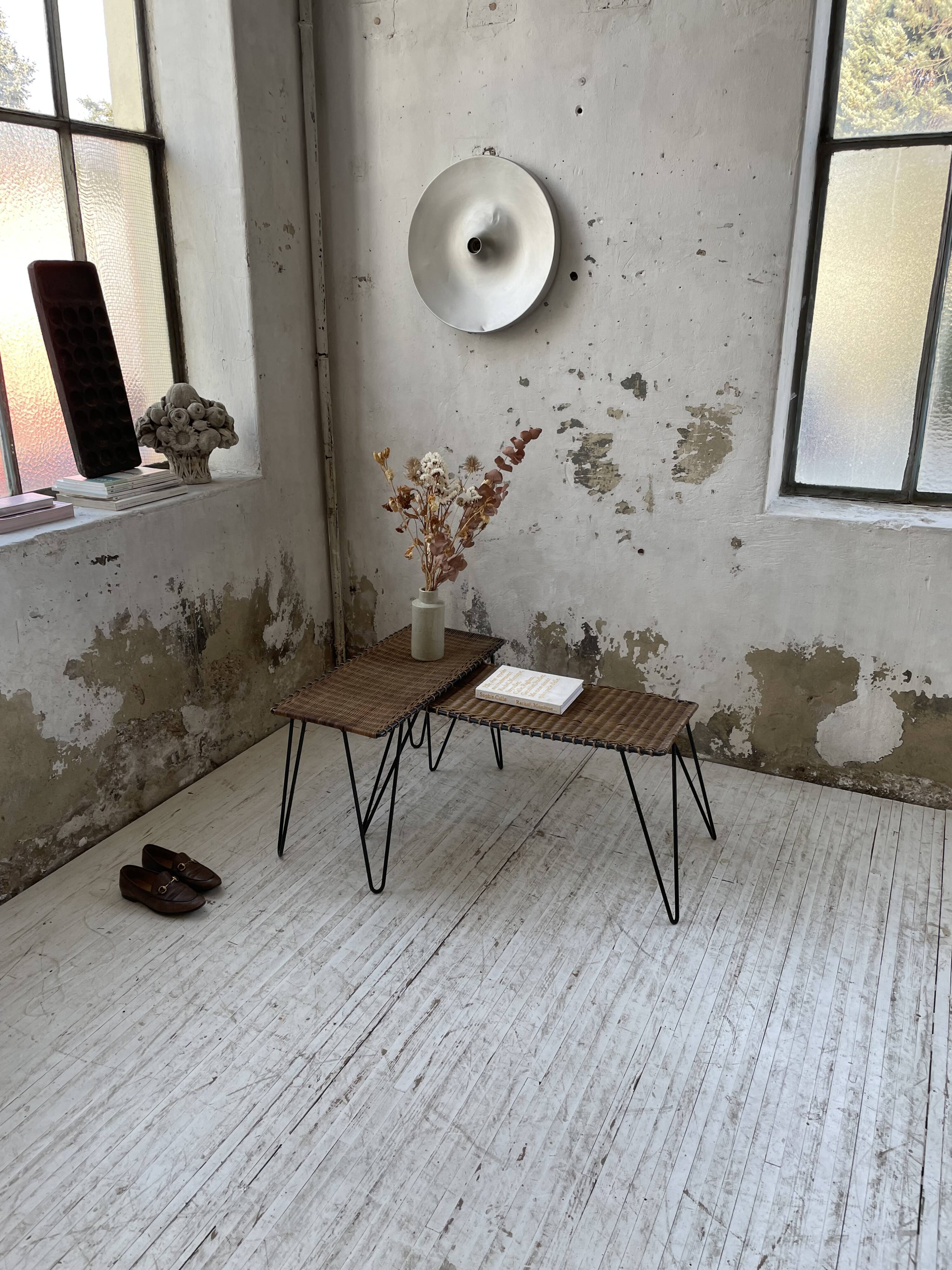 Duo of wicker tables RaouDuo of wicker tables Raoul Guysl Guys