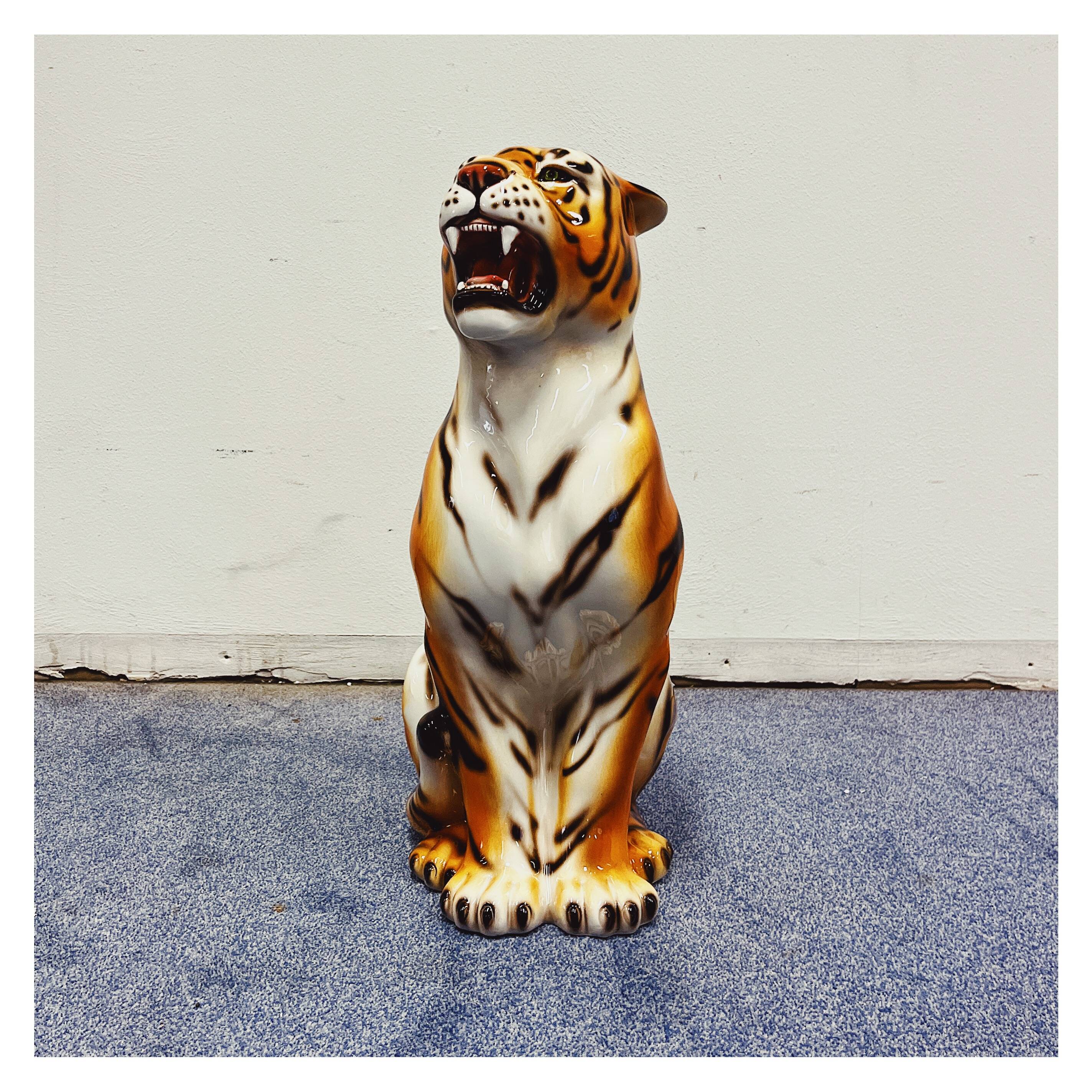 Tiger Statue Ceramic