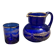 Service pichet De Nuit Bleu Verre