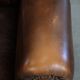 Dark Brown Cowhide  Leather Chesterfield Wingback Chair