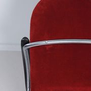 414 armchair by W.H. Gispen for Gispen, 1950s – red, cantilever tube frame