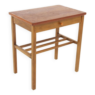 Table de chevet scandinave en teck, Suède, 1960