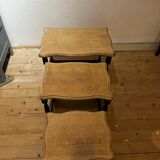 Three nesting coffee tables