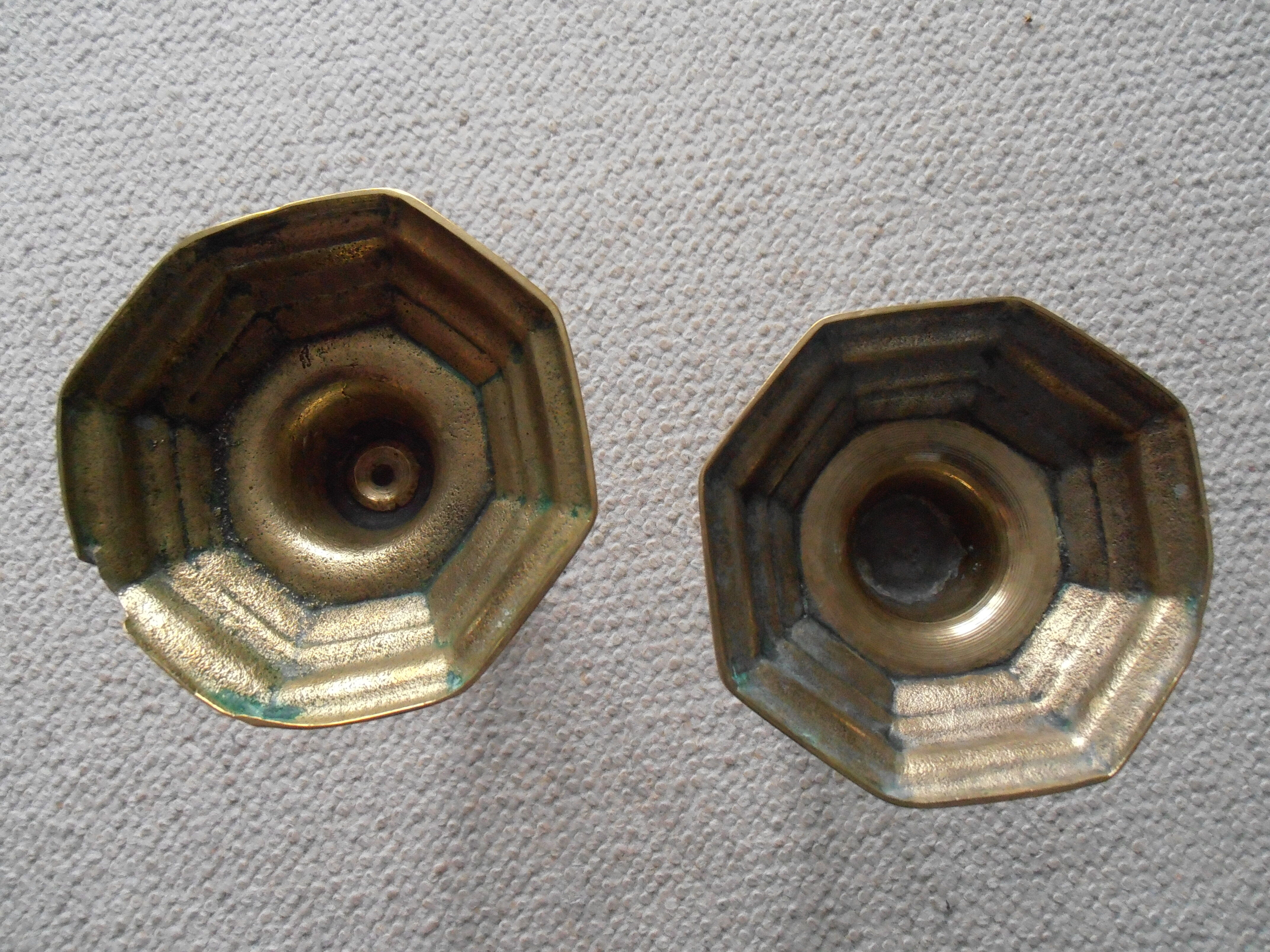 Pair of old Louis XVI style candelabra candle holders