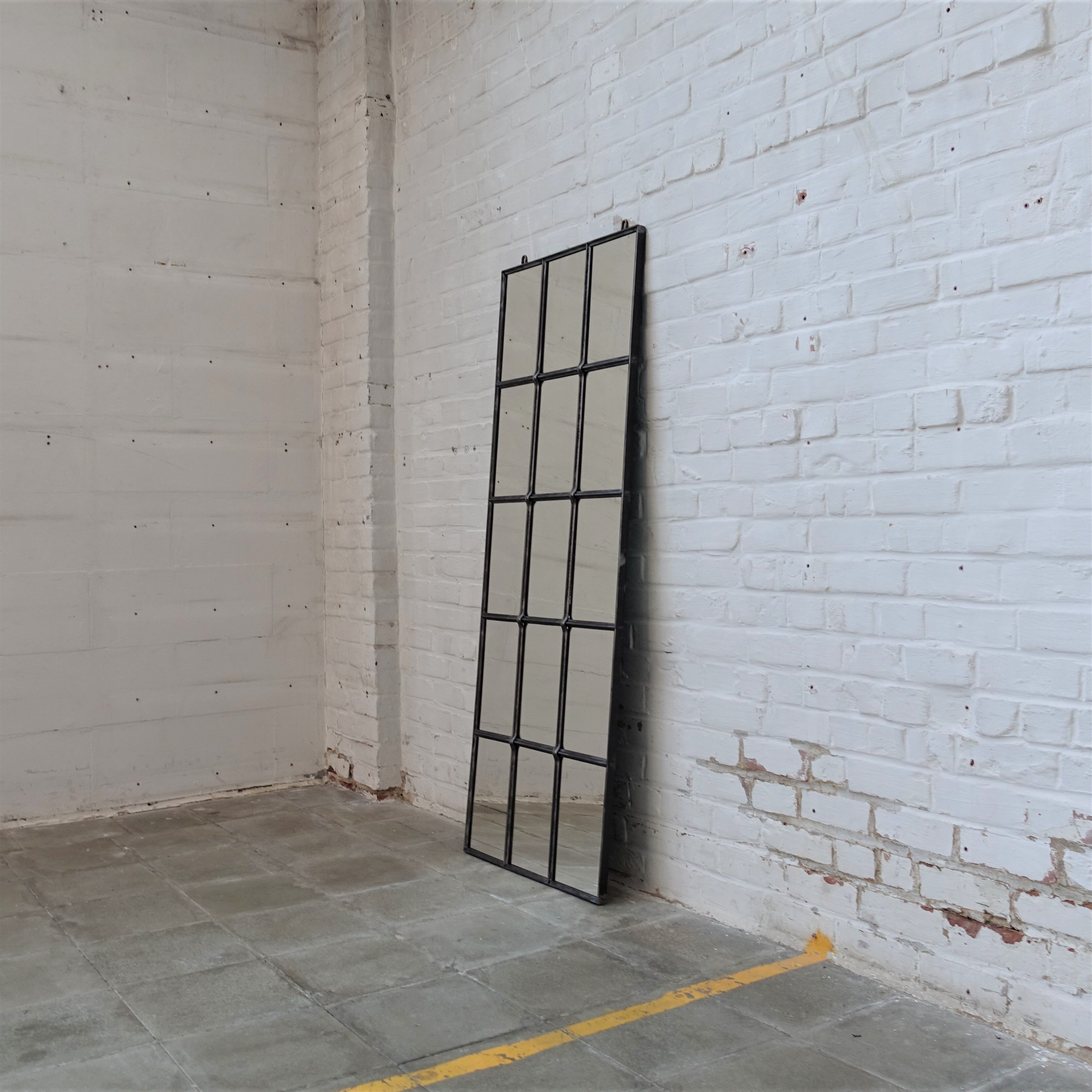 Antique industrial mirror