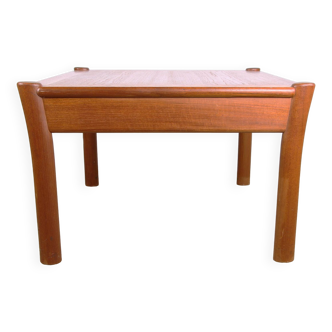 Danish square teak coffee table with reversible top 1960.