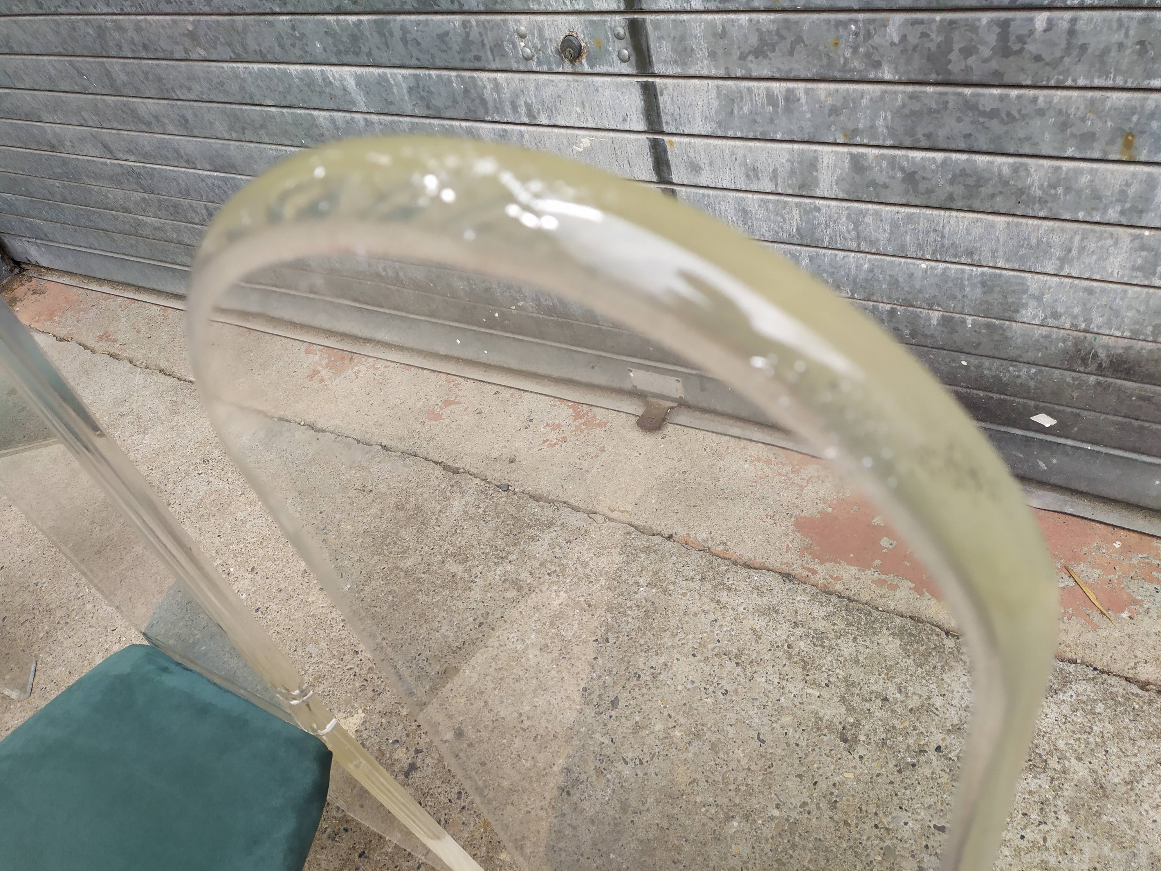 4 Plexiglas Roche and Bobois chairs