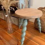 Painted tripod stool