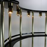 Seventies design dry bar by Harvey Guzzini for Stilglass Donati