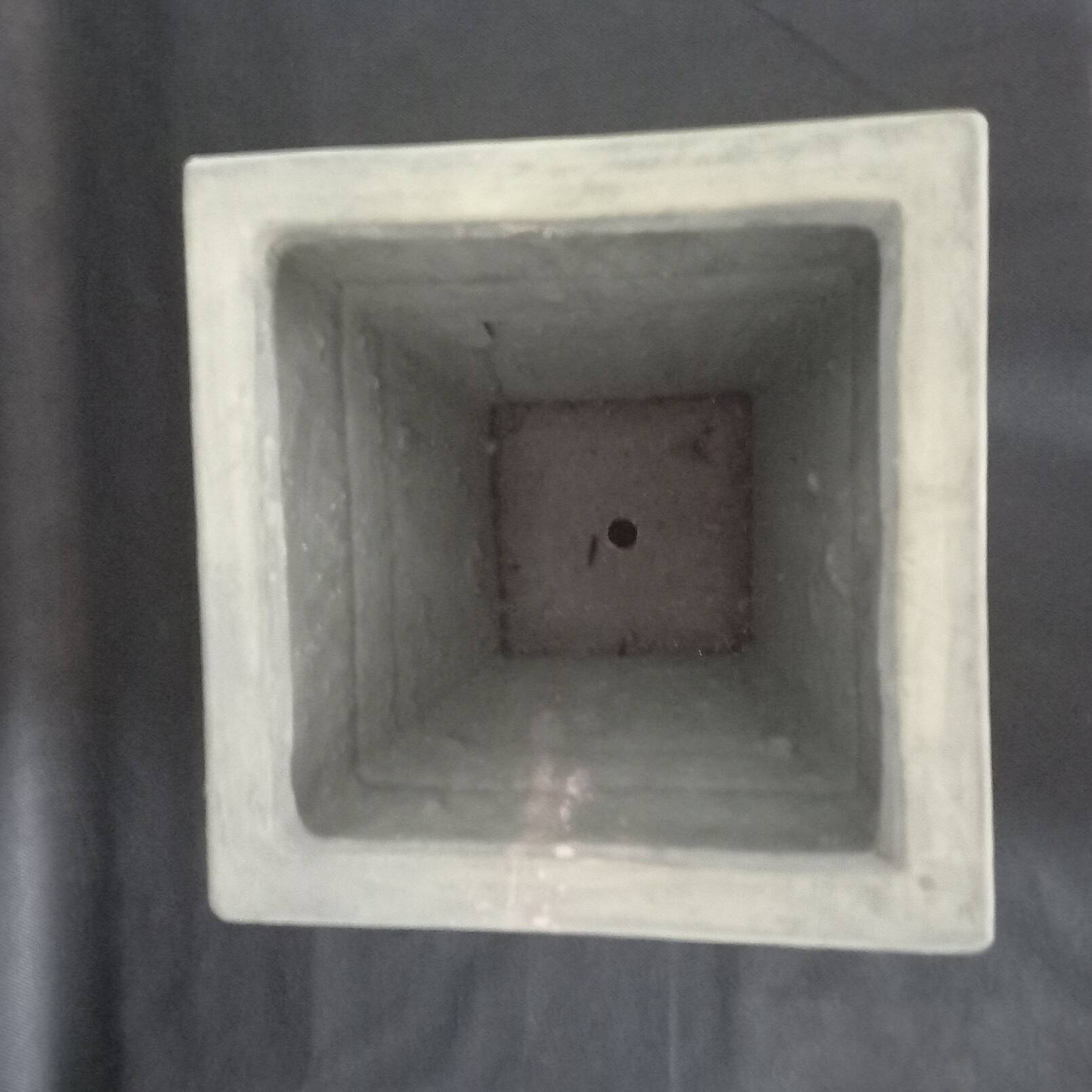 Square Art Deco Style Ceramic Planter