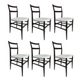 Vintage Model 646 Dining Chairs by Gio Ponti for Cassina, 1950s, Set of 6