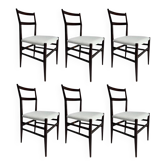 6 chaises de salle à manger modèle 646 par Gio Ponti pour Cassina, années 1950